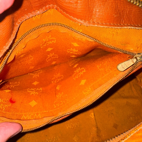 Authentic MCM Vintage Visetos Heritage Boston Cognac Bag small A00172 - Picture 10 of 16